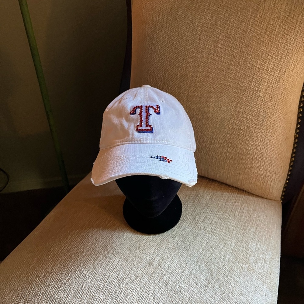 White Embroidered Cap